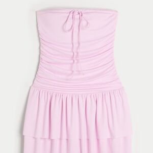 Hollister Light Pink Strapless Dress